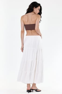 Basis Plissé Maxi Rok