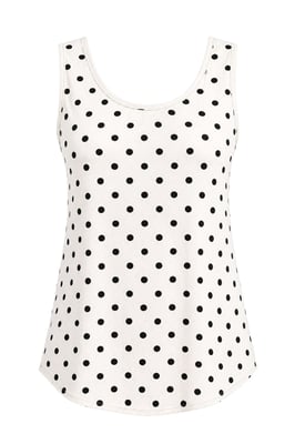Casual U-Hals Katoenmix Tanktop