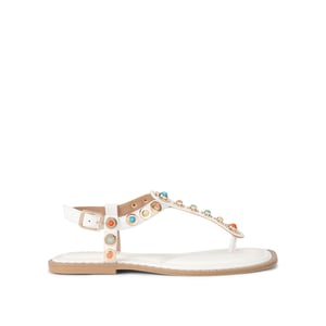 Carvela Leather Amalfi T Bar Flat Sandal Sandals