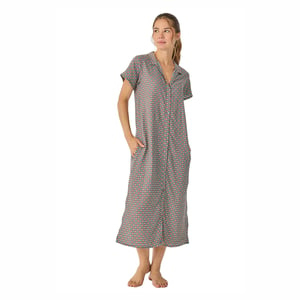Women's Summer Long Short Sleeve Nightgown JJB39