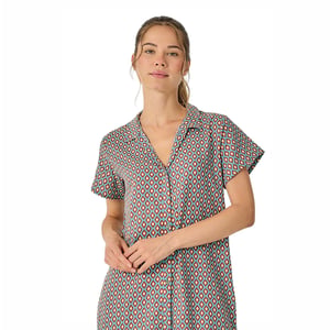 Women's Summer Long Short Sleeve Nightgown JJB39