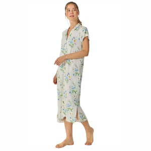 Women's Summer Long Short Sleeve Nightgown JJB40