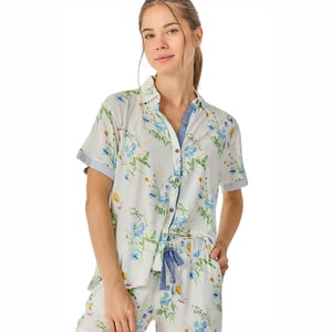 Women's Summer Pyjamas Short Sleeve Shirt JJB17