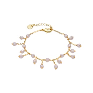 Luxenter Armband van wit kristal met 18-karaats geelgouden afwerking - Fyre