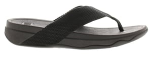 FitFlop Womens Flip Flops Surfa Slip On black