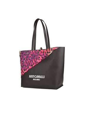 Just Cavalli Shoppingväska Fuxia Multi Print