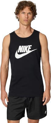 Nike Air Mens Athletic Black Vest Tank Top
