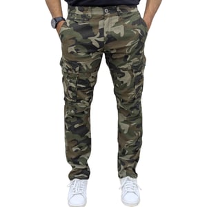 Mens Cargo Trousers Camouflage Combat Pants