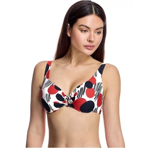 Women's Slimming Bikini Top with V-Neck W260832