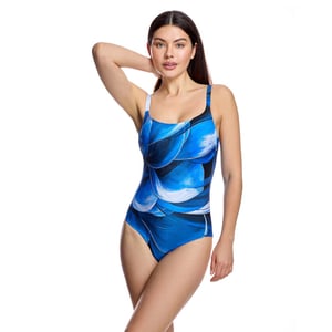 Women's Swimsuit with Straight Neckline and Open Back W260481