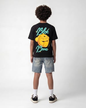Black Bananas Kinderen Lemon Juice T-shirt, Zwart