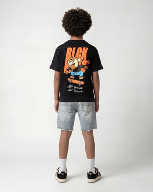 Black Bananas Kinderen Keep Flying T-shirt, Zwart