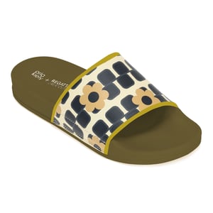Regatta Womens/Ladies Orla Kiely Giant Square Flower Sliders (Monochrome)