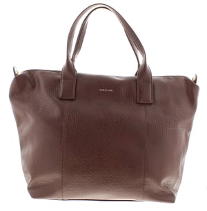 Womens Large Tote Bag Luxury Zip Fastening chocolate brown