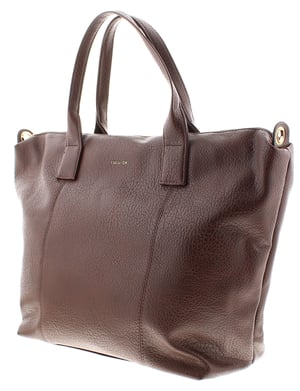 Womens Large Tote Bag Luxury Zip Fastening chocolate brown