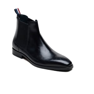 Ben Sherman Kendrick Leren Heren Zwarte Boots