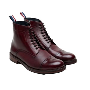 Ben Sherman Harrington Brush Off Leder Herenschoenen Bordeaux