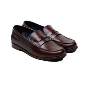 Ben Sherman Sid Brush Off Leer Heren Bruine Penny Loafers