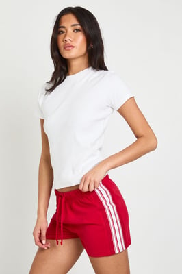 Side Stripe Panel Mini Short