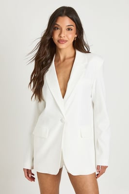 Single Breasted Oversized Blazer