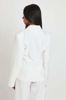 Wrap Double Button Blazer