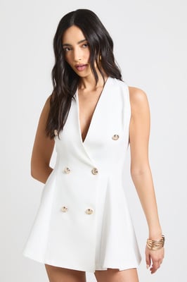 Fit & Flare Tailored Blazer Dress