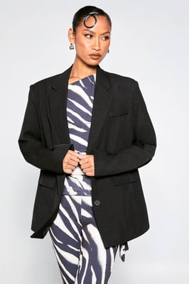 Single Breasted Oversized Blazer