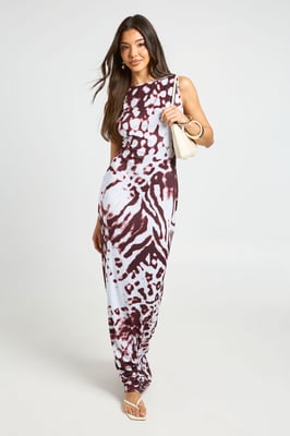 Basic Slash Neck Super Soft Maxi Dress