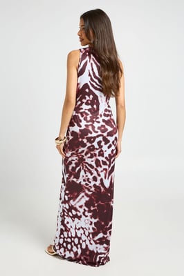 Basic Slash Neck Super Soft Maxi Dress
