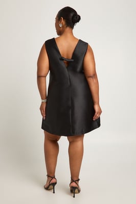 Plus Plunge Align Bow Back Dress