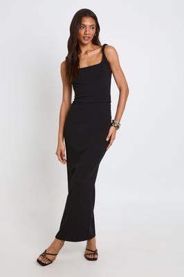 Tall Jersey Crepe Twist Strap Midaxi Dress