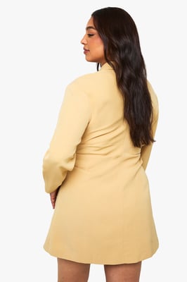 Plus Ruched Side Shirt Dress