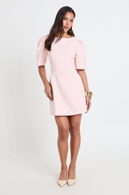 Structured Seam Detail Mini Dress