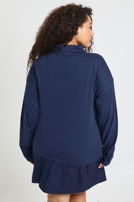 Plus Frill Hem T-Shirt Dress