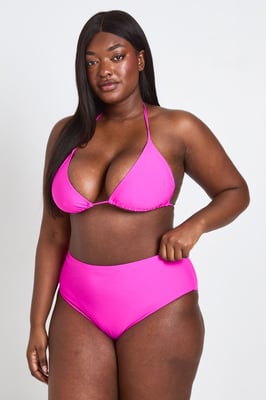 Plus Essentials High Waist Bikini Bottom
