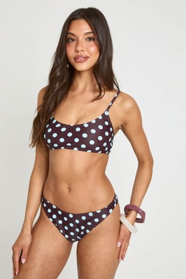 Polka Dot Essentials Brief Bikini Bottom