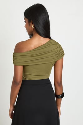Matte Slinky Off TheShoulder Bodysuit