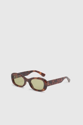 Tortoise Shell Chunky Rectangular Sunglasses