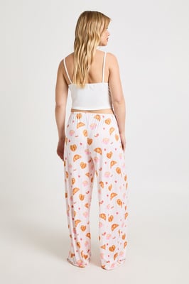 Petite Croissant & Stripe Cami and Trouser Set