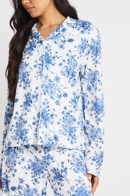 Tall Floral Print Long Sleeve Shirt & Trouser Pyjama Set