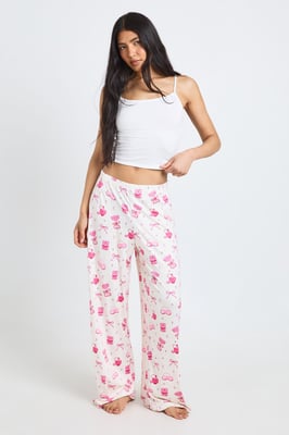 Tall Martini & Bow Print Cami and Trouser Pyjama Set