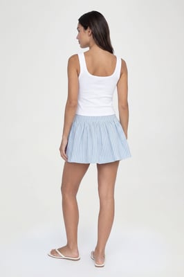 Tall Stripe Flippy Mini Skirt