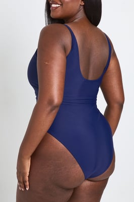 Plus Tummy Control Plunge Swimsuit