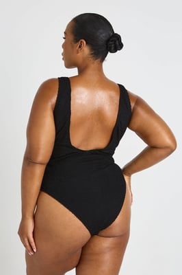 Plus Crinkle Knot Detail Swimsuit
