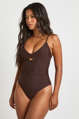 Control Plunge Key Hole Swimsuit