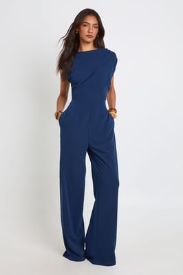 Tall Asymmetric Wide Leg Jumpsuit