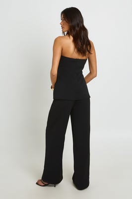 Tailored Bandeau Wide Leg Jumpsuit