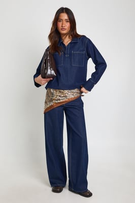 High Waist Wide Leg Jean