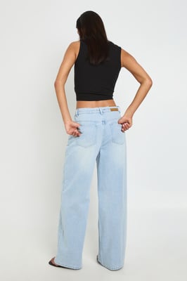 Tie Waist Wide Leg Jean
