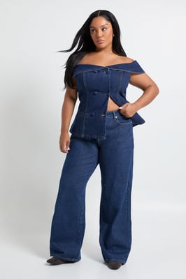 Plus Wide Leg Jean